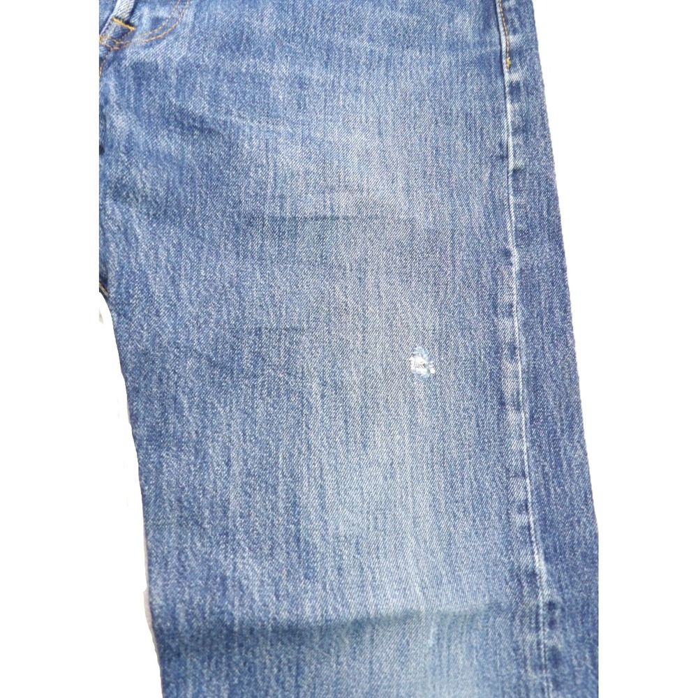 Levi 501 Original Button Fly Jeans Men 34x34 Medium Wash Blue Denim Classic Pant - Picture 10 of 16